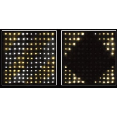 Dritare dekorative me LED, perde me 144 drita, 120×120cm, warm white, e bardhë e ngrohtë