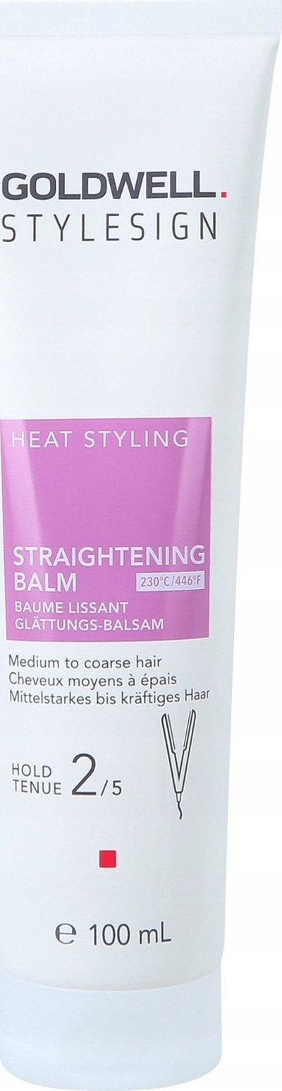 Balsam drejtues flokësh Goldwell Stylesign Straightening Balm, 100 ml, transparent
