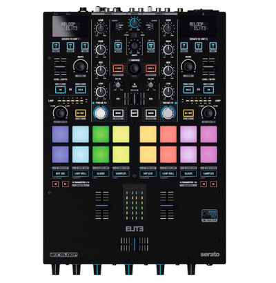 Mikser DJ Reloop Elite, 2 kanale, pady RGB, i zi
