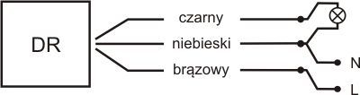 Sensor për detektim lëvizjesh F&F, 24V AC, 0.5 W, i zi