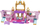 Set loje Disney Princess Carriage to Castle, karrocë që shndërrohet në kështjellë, me kukull Aurora, shumëngjyrësh