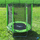 Rrjetë mbrojtëse për trampoline MASTERJUMP, 182 cm, me shtylla mbajtëse, e zezë
