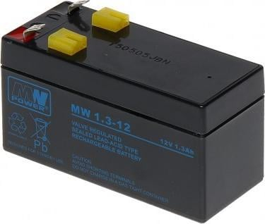 Bateri MW 1.3-12, 12V, 1.3Ah, e zezë
