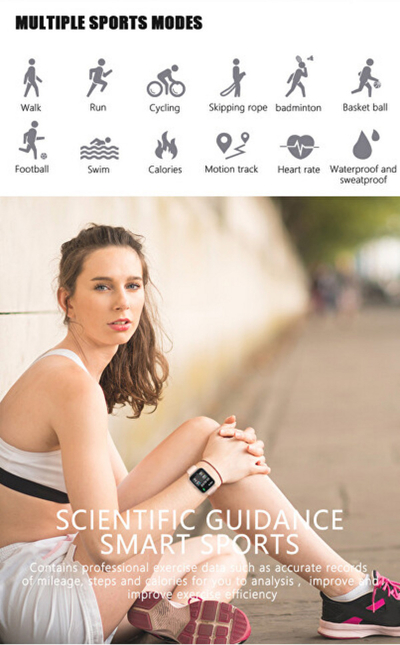 Orë e mençur Wotchi Smartwatch W22B, e kaltër