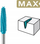 Глава за фрезување Dremel Max 9952DM, 6.4mm, за гравирање, сребрена