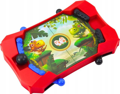 Lojë tavoline Dinozaur Game, mini, për 2 lojtarë, e kuqe