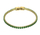 Byzylyk për femra Marc Malone Tessa Green Bracelet MCB23055G, 16 cm, i artë/gjelbër