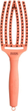 Furçë flokësh Olivia Garden Fingerbrush Coral Flat Brush M, madhësi mesatare, ngjyrë korale