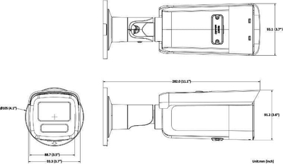 Kamerë IP Hikvision DS-2CD2T66G2H-4I, 6 Mpx, me lentë 2.8 mm, e bardhë