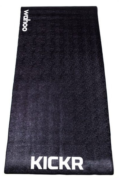 Tapet për trenažer çiklizmi Wahoo KICKR Trainer FloorMat, 6mm, kundër rrëshqitjes, i zi