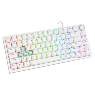 Гејминг тастатура Savio ASTRAL WHITE JADE, USB, RGB, бела