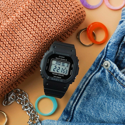 Orë digjitale Casio G-Shock Baby-G BGD-5650-1ER, e zezë