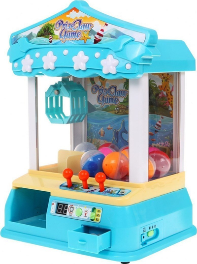Makina lodër Candy Catcher Prize Claw Game, me drita dhe zëra, për mbi tavolinë, blu