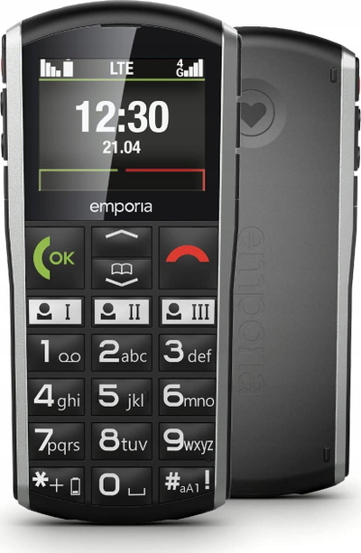 Telefoni për të moshuar Emporia Simplicity LTE, 2", 4G, i zi