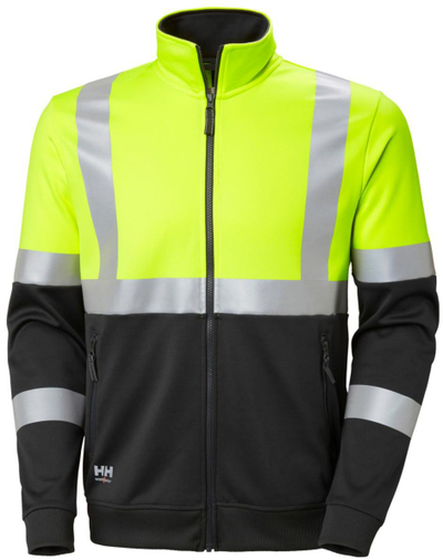 Xhaketë pune Helly Hansen Addvis Zip Class 1, reflektuese, UPF 40, e verdhë neoni