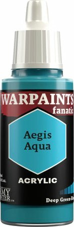 Bojë akrilike The Army Painter Warpaints Fanatic Aegis Aqua, 18ml, blu aqua