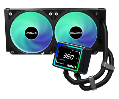Ftohës uji AIO ASRock Challenger 240 Digital, radiator 240mm, ekran 3", ARGB
