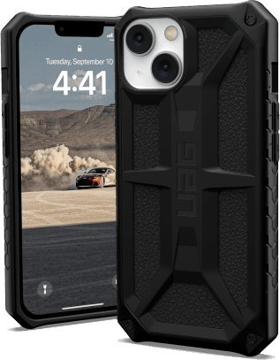 Këllëf telefoni UAG Monarch për iPhone 14 6.1", rezistent ndaj goditjeve, kompatibil me karikim wireless, i zi