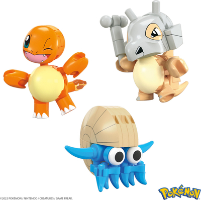 Lodër me kuba MEGA Pokémon Jungle Ruins, 464 pjesë, 3 figurina, shumëngjyrëshe