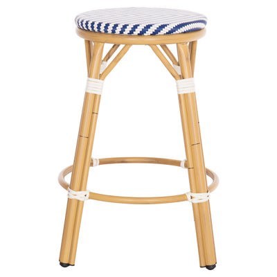 Tabure alumini CHINO HM6286.05, 65 cm, për bar, blu e bardhë