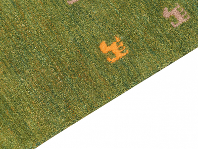 Tapet leshi Wool Gabbeh YULAFI, 160 x 230 cm, jeshil