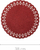 Napë rrumbullake me xixa Round Glitter Garland, 38 cm, PVC, e kuqe