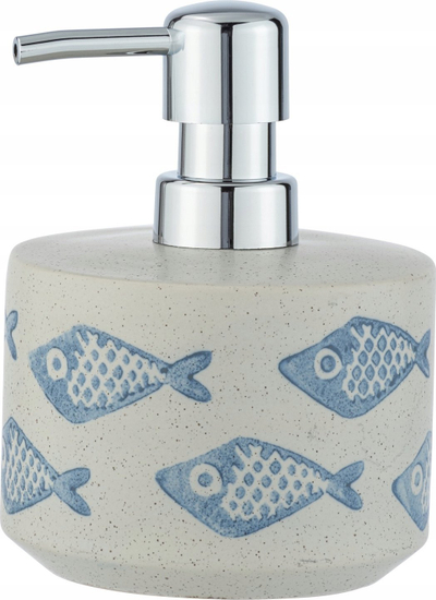 Dispenser sapuni WENKO Aquamarine, qeramikë, 0.475L, bezhë