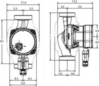 Pompe qarkulluese Concept CONCEPT 100 25-4/180 PDR852, motor ECM, efikasitet energjetik, e kuqe