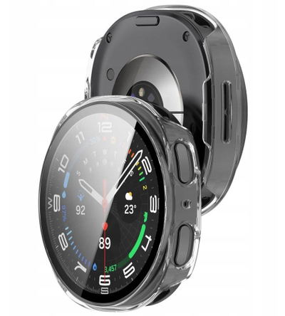 Mbrojtëse Tech-Protect Defense për Samsung Galaxy Watch 8 44mm, me xham t’integrum, transparente