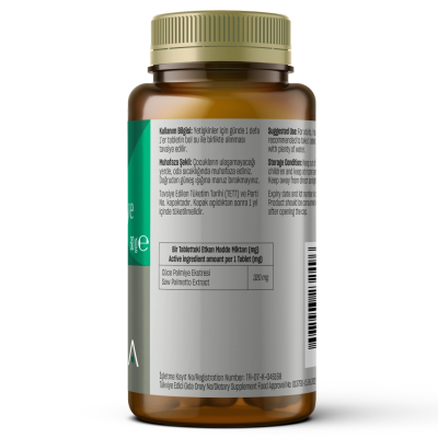 Suplemente TALYA Herbal Saw Palmetto, 60 tableta, 60g