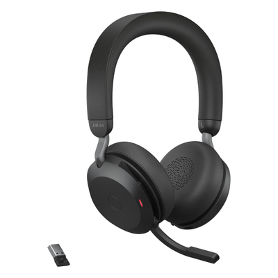Kufje Jabra Evolve2 75, USB-A UC, Bluetooth, ngjyrë e zezë