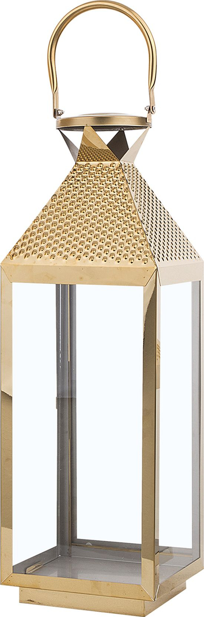 Lanternë zbukuruese BALI, çelik inox, 55 cm, ngjyrë bronzi