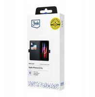 Këllëf portofol 3mk Wallet Case Xiaomi 17, me stand, me mbrojtje Military Grade, i zi