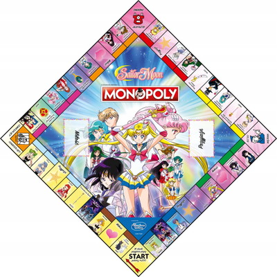 Lojë tavoline Monopoly Sailor Moon, edicion me temë, 2-6 lojtarë, shumëngjyrëshe