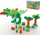 Set lodër Polesie Dinosaur 67807, 30 blloqe, dinosaur T-Rex, jeshil