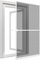 Rrjetë dere kundër mushkonjave Easy Life Mosquito Net Door ALU, 100 x 215 cm, e bardhë