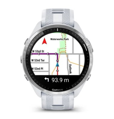 Orë sportive Garmin Forerunner 965, 1.4", GPS, e bardhë