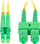 Kabëll optik Lanberg FIBER PATCHCORD, SM SC/APC në LC/APC, duplex 2m, i verdhë