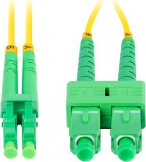 Kabëll optik Lanberg FIBER PATCHCORD, SM SC/APC në LC/APC, duplex 2m, i verdhë