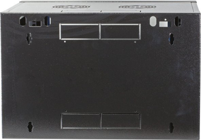 Kasetë rrjeti muri EFB Elektronik 691715FTS.1, çelik IP20, derë xhami me bravë, e zezë