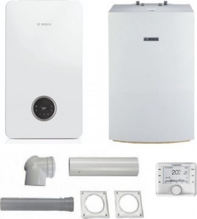 Bojler kondensacional Bosch GC2300iW20P, kontroll WD160B, i bardhë