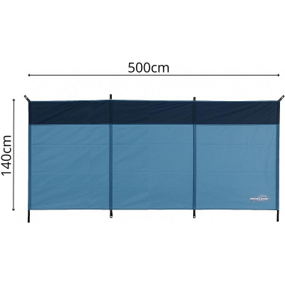Mbrojtëse ere Regatta Windscreen, 500x140 cm, poliester, blu