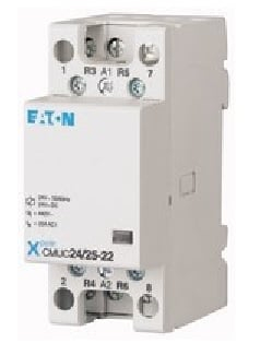 Kontaktor Eaton DILM, spirale 24V, 25A, 440V, i bardhë