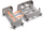 Karrocë koshash Durable DURABIN Waste Cart, për 60L, me rrota, gri grafit