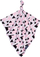 Pelenë bambuje Texpol Bamboo Line, 30x30 cm, dizajn Pink Triangles, rozë
