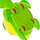Lodër muzikore për kalamaj Funny Turtle, me drita, shumëngjyrëshe