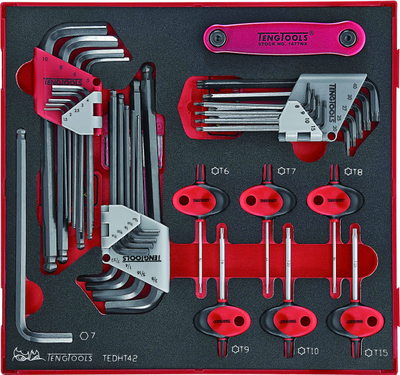 Set çelësa Teng Tools TEDHT42, 42 pjesë