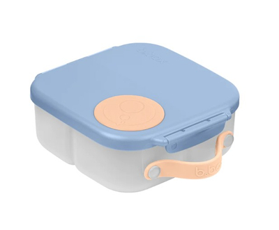 Kuti ushqimi b.box Mini Snack Box, 2 ndarje, me dorezë, blu e errët