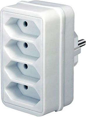 Përshtatës energjie Brennenstuhl Type E / 4x Type C, i bardhë