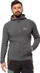 Bluzë sportive me kapuç Jack Wolfskin Baiselberg Hooded FZ M 1710541-6945, me zinxhir, për burra, gri